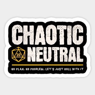 Chaotic Neutral Alignment Sticker